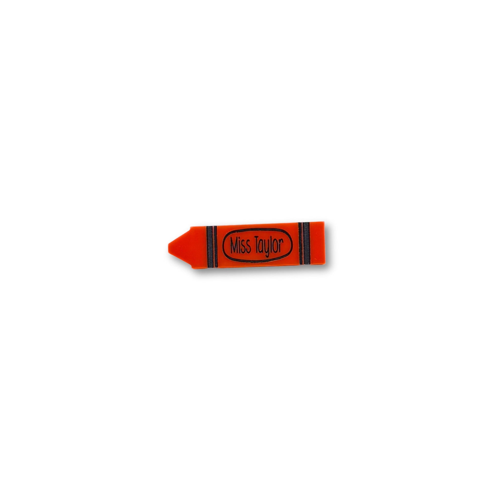Personalised Crayon Name Badge | Educator Name Badges | Teaching Assistant Name Badge | Teacher Name Badge | Student Name Badge