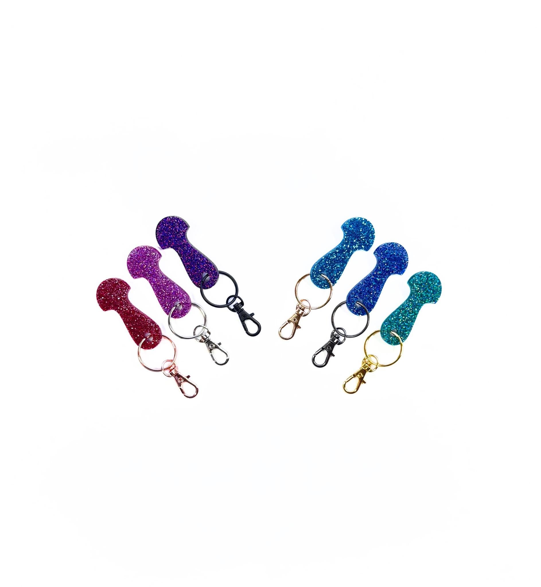 Trolley Token Keyring | Acrylic Trolley Key | Bulk Trolley Keyring | Shopping Cart Trolley Token | Fun Shopping Gift