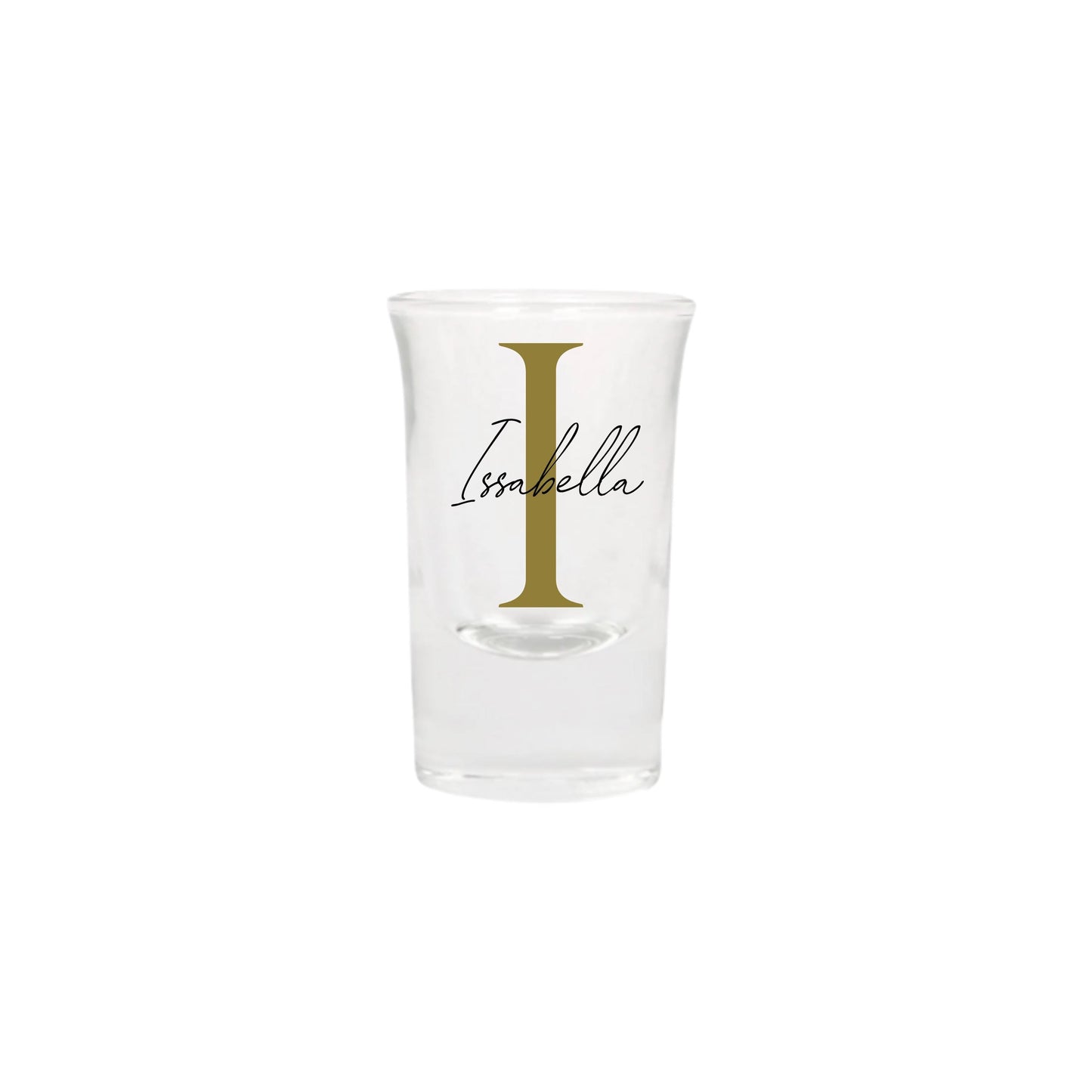 Personalised Name and Large Initial/Birthday Milestone Shot Glass | Personalised Name and Age Wine Shot Glass | 18th 21st 30th 40th 50th