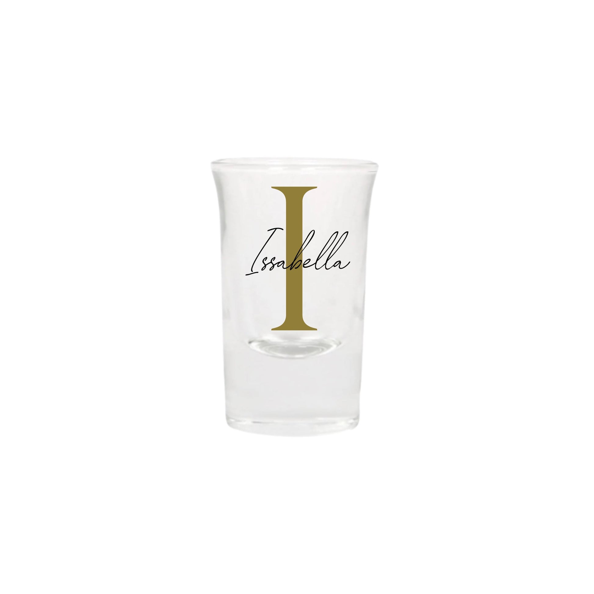 Personalised Name and Large Initial/Birthday Milestone Shot Glass | Personalised Name and Age Wine Shot Glass | 18th 21st 30th 40th 50th
