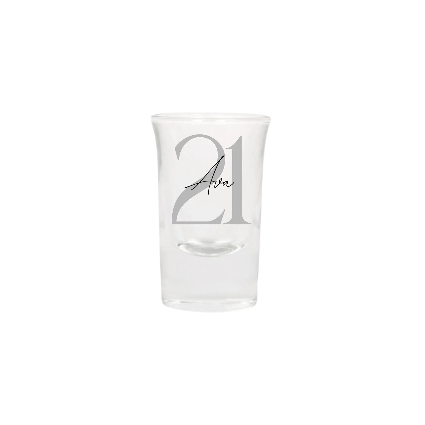Personalised Name and Large Initial/Birthday Milestone Shot Glass | Personalised Name and Age Wine Shot Glass | 18th 21st 30th 40th 50th