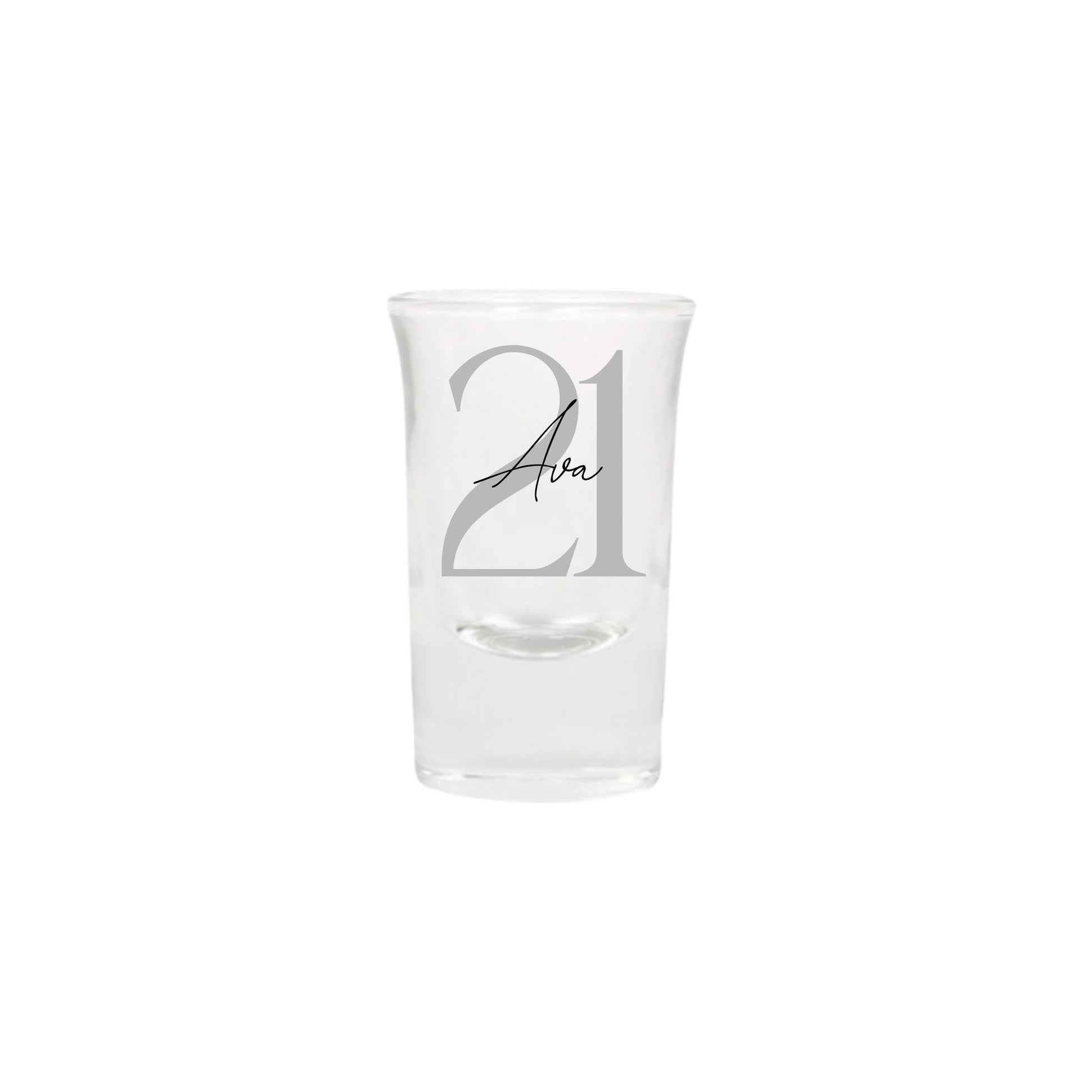 Personalised Name and Large Initial/Birthday Milestone Shot Glass | Personalised Name and Age Wine Shot Glass | 18th 21st 30th 40th 50th