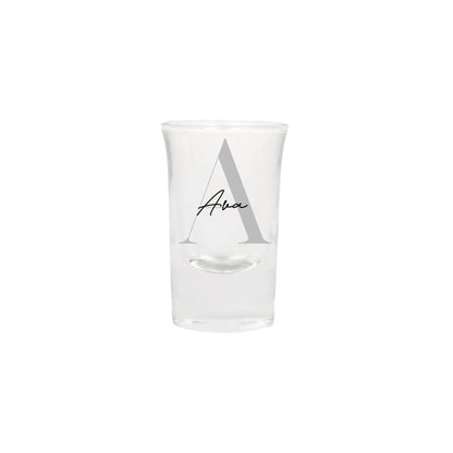 Personalised Name and Large Initial/Birthday Milestone Shot Glass | Personalised Name and Age Wine Shot Glass | 18th 21st 30th 40th 50th