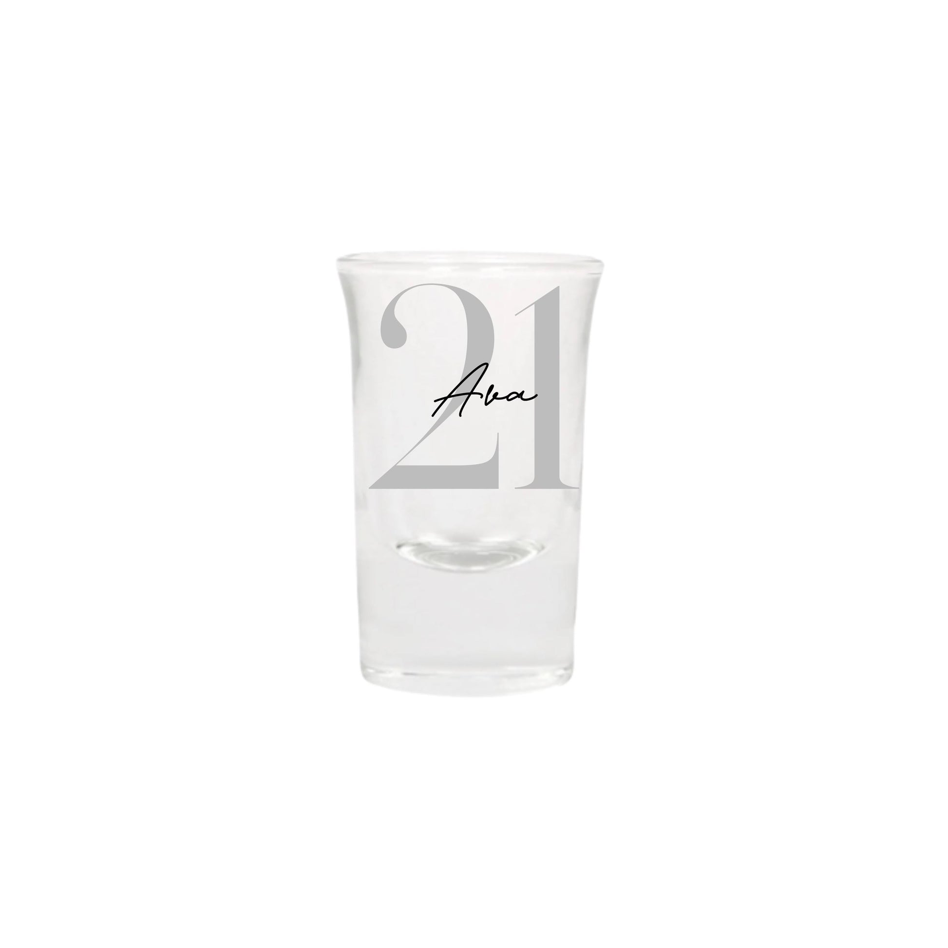 Personalised Name and Large Initial/Birthday Milestone Shot Glass | Personalised Name and Age Wine Shot Glass | 18th 21st 30th 40th 50th