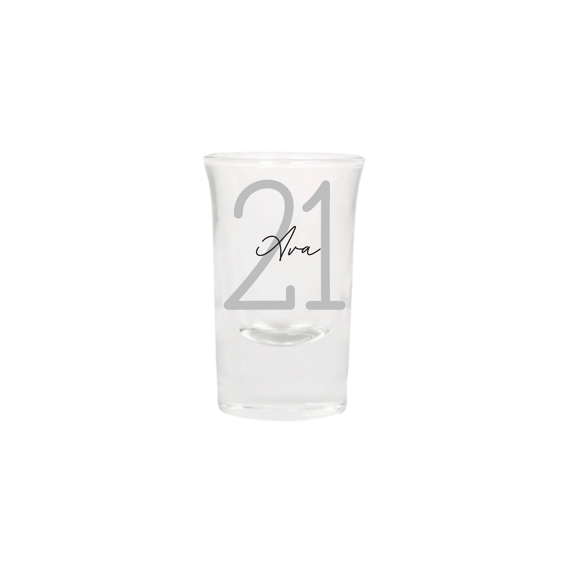 Personalised Name and Large Initial/Birthday Milestone Shot Glass | Personalised Name and Age Wine Shot Glass | 18th 21st 30th 40th 50th