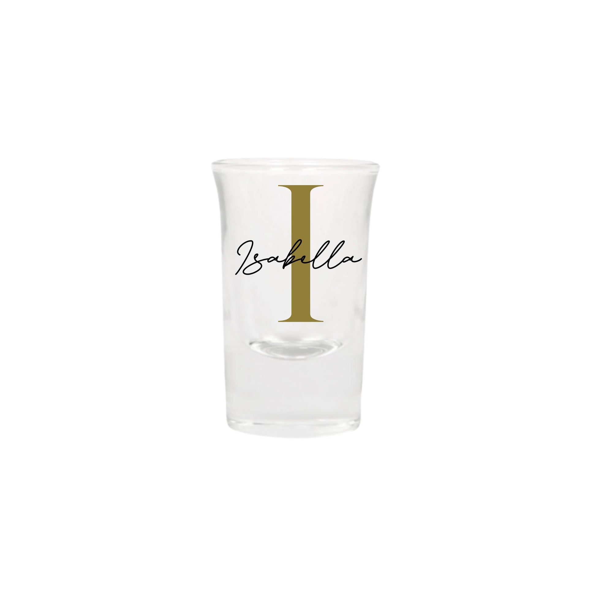 Personalised Name and Large Initial/Birthday Milestone Shot Glass | Personalised Name and Age Wine Shot Glass | 18th 21st 30th 40th 50th