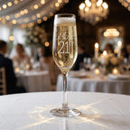 Personalised Champagne Flute | Engraved Milestone Glass for 18th, 21st, 30th Birthday