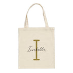Traditional Style Personalised Initial Tote Bag | Classic Layered Design