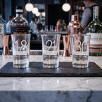 Personalised 25ml engraved shot glass bespoke birthday milestone keepsake custom drinkware for Australian 21st celebrations