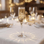 Personalised Champagne Flute | Bold Milestone Birthday Engraved Glass (215ml)
