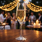 Laser Cut Name Tags Champagne Glass Markers Custom Acrylic Glitter Gloss Mirror Wedding Birthday Australia