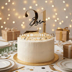 Personalised Cake Topper Custom Name Centrepiece Layered Acrylic Milestone Birthday Sign