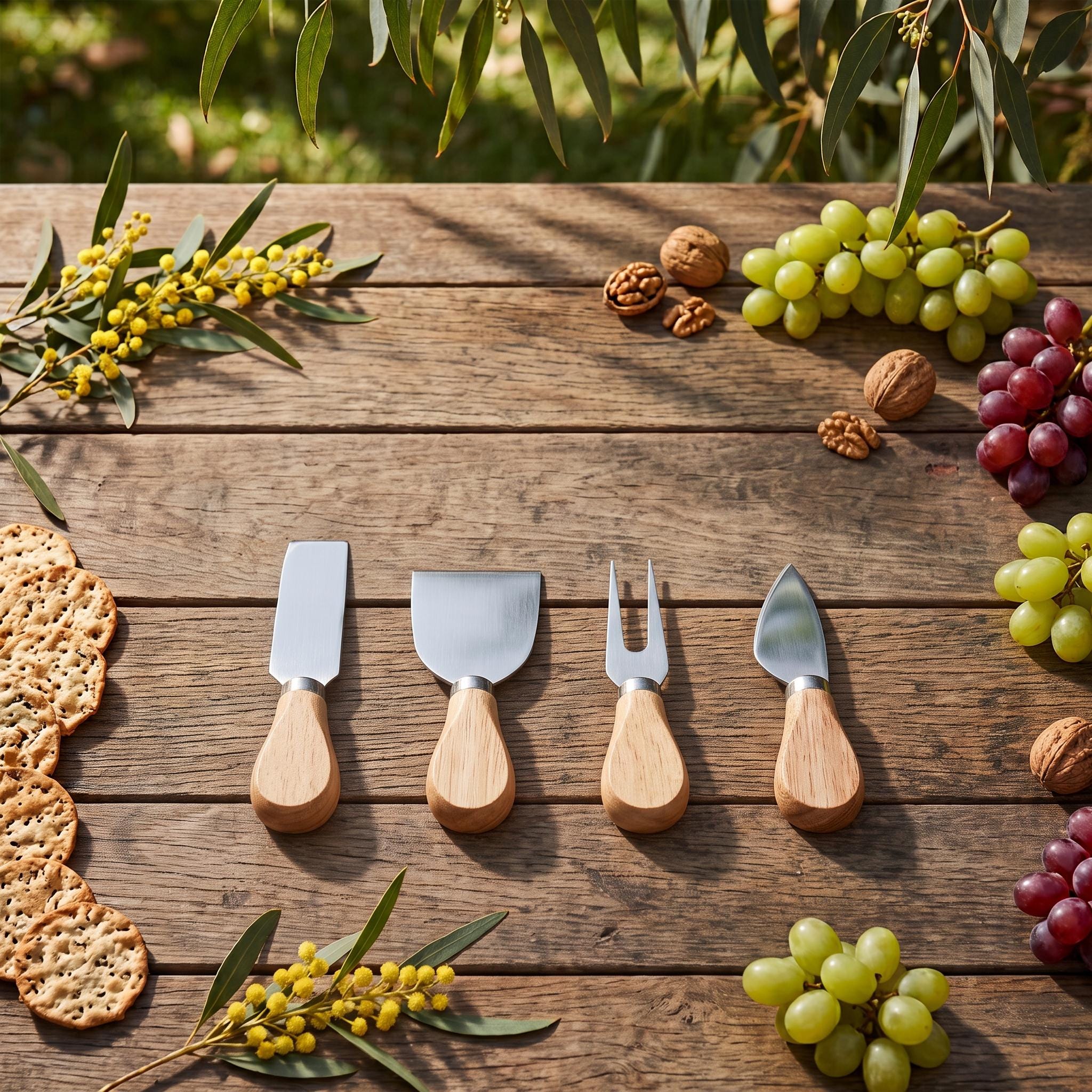 Personalised Cheese Board with Knives, Custom Engraved Charcuterie Board, Wedding Gift for Couple, Swivel Grazing Platter, Housewarming
