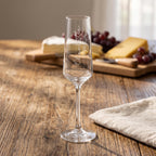 Personalised Champagne Flute, Custom Engraved Name Prosecco Glass for Bridesmaid, Milestone Birthday Glassware, 210ml Toasting Flute
