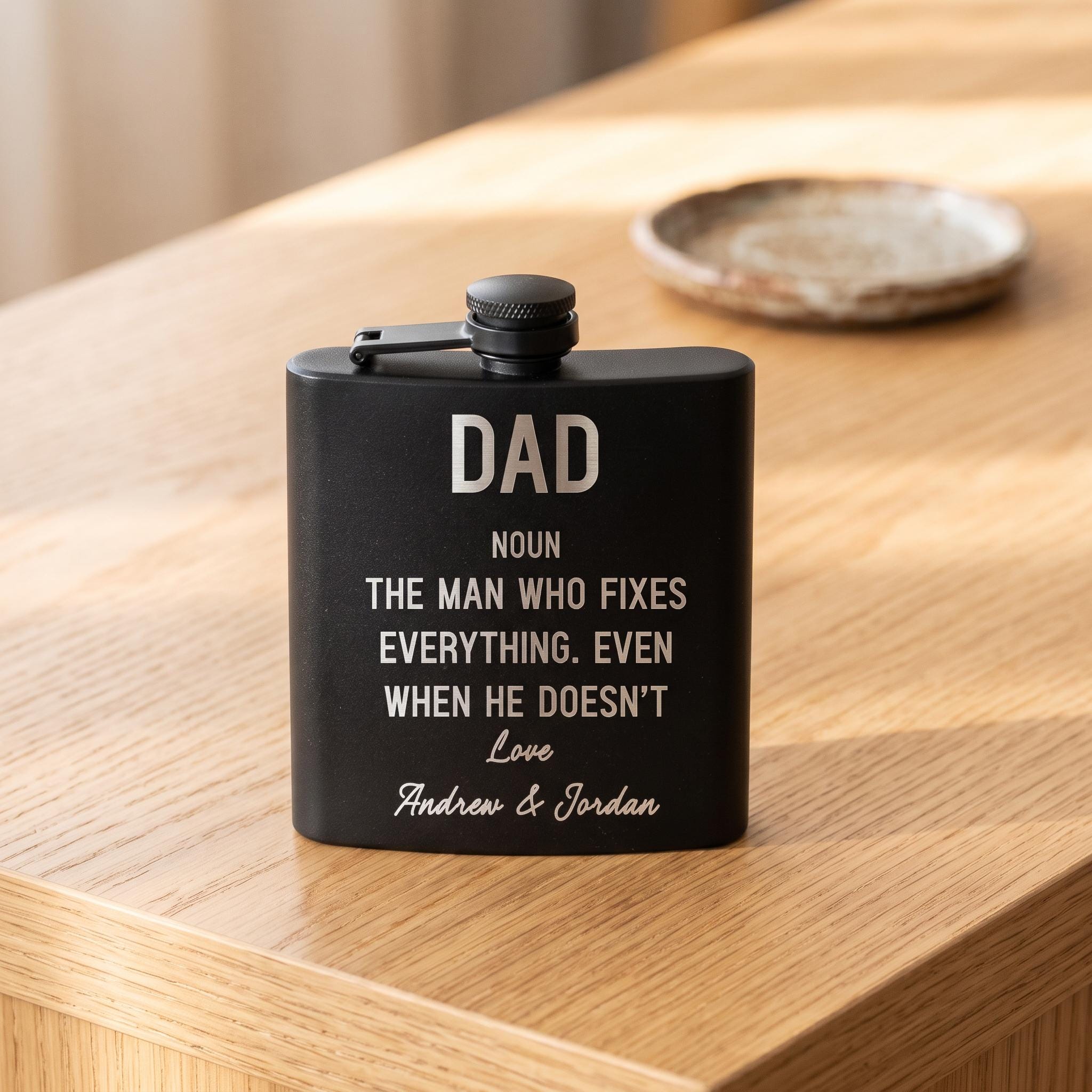 The Dad Definition layout with clear focus on text alignment and readability.