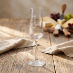 Personalised Champagne Flute, Custom Engraved Name Prosecco Glass for Bridesmaid, Milestone Birthday Glassware, 210ml Toasting Flute