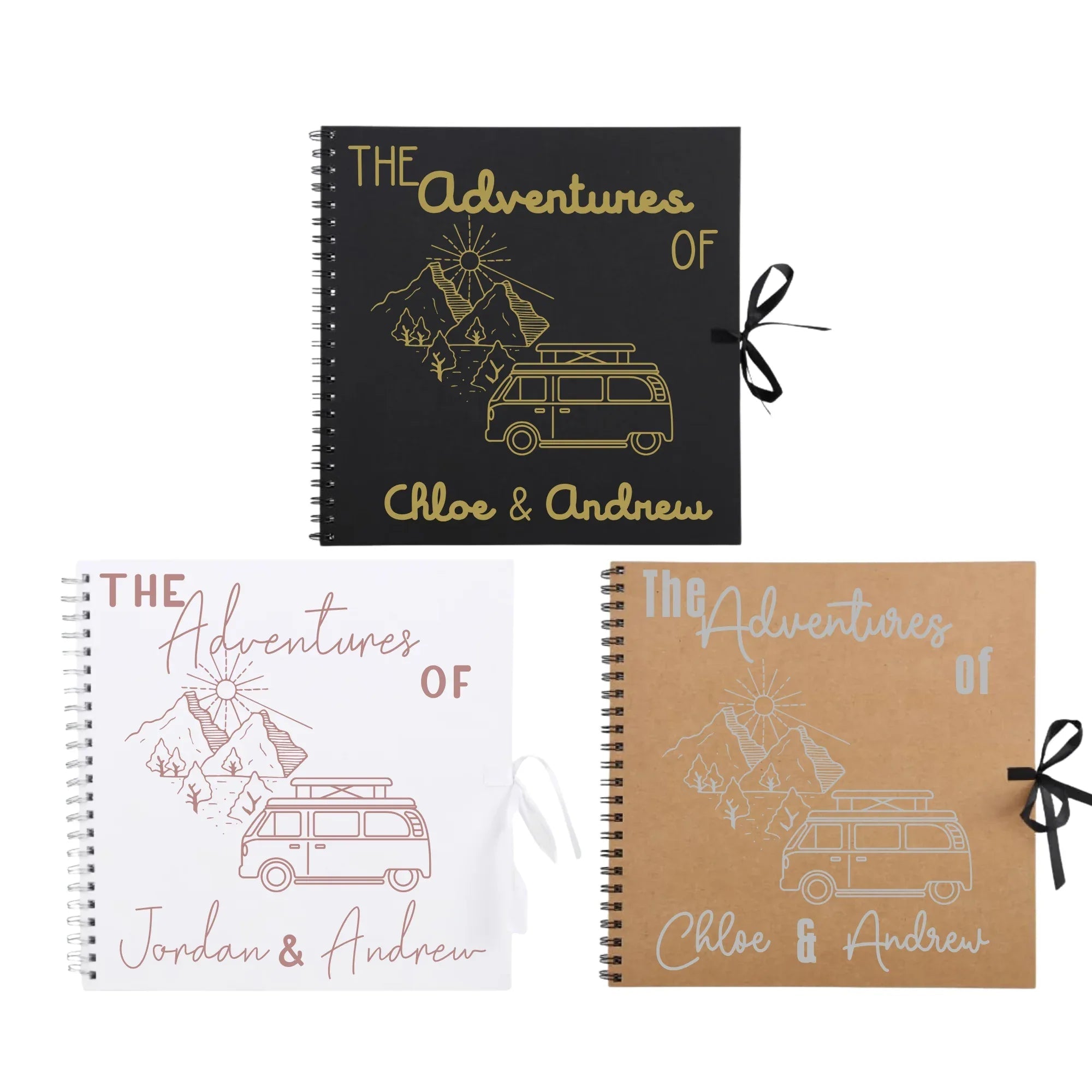 Large Personalised Campervan Travel Journal | 12x12 Grand Size - Make It Personal Gift Co