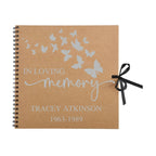 Large Personalised Memorial Guestbook | 12x12 Grand Size - Make It Personal Gift Co