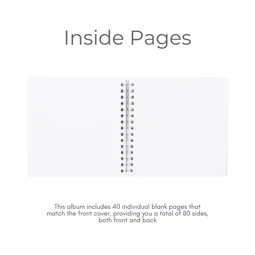 Large Personalised Memorial Guestbook | 12x12 Grand Size - Make It Personal Gift Co