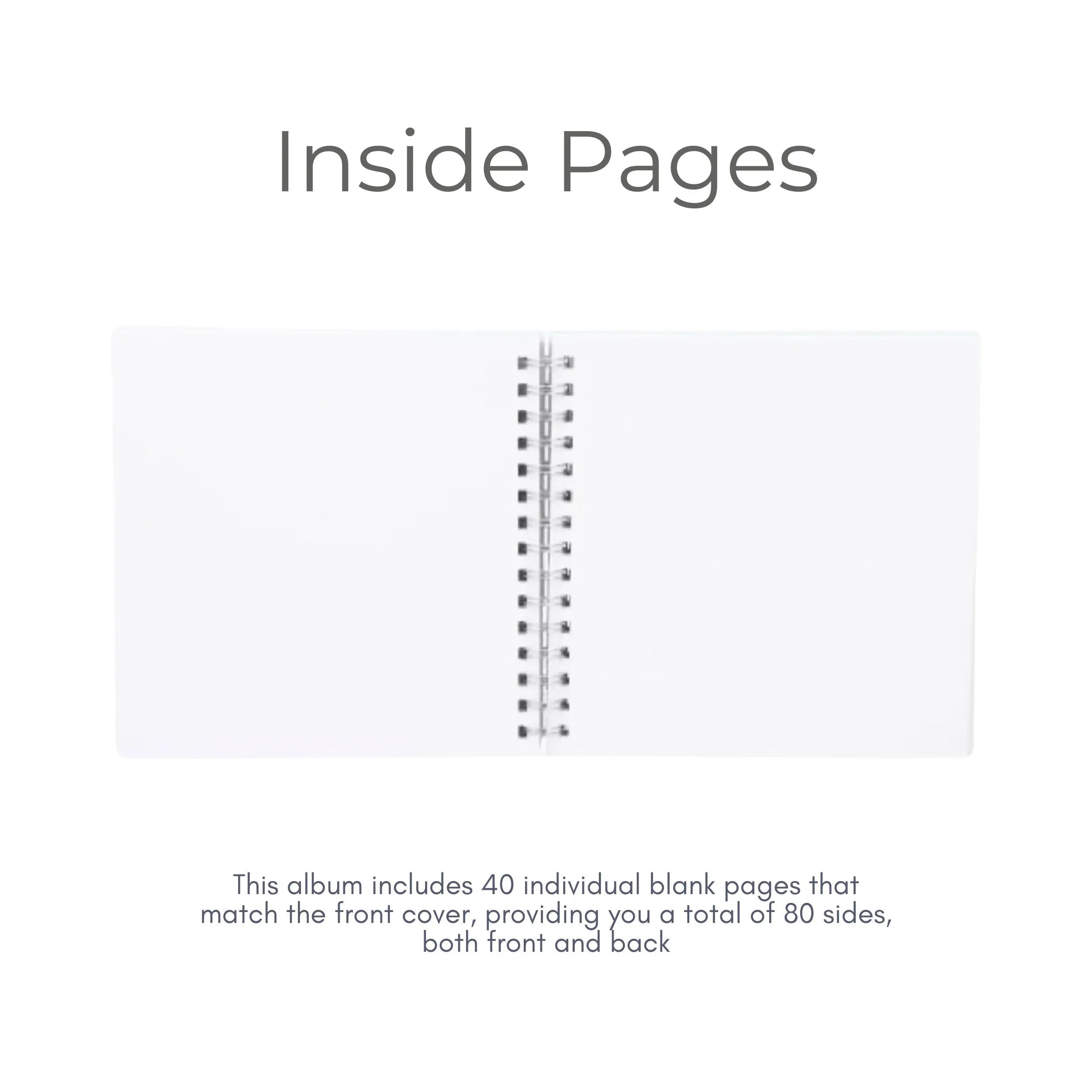 Large Personalised Memorial Guestbook | 12x12 Grand Size - Make It Personal Gift Co