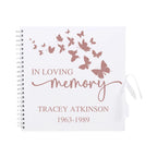 Large Personalised Memorial Guestbook | 12x12 Grand Size - Make It Personal Gift Co