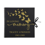 Large Personalised Memorial Guestbook | 12x12 Grand Size - Make It Personal Gift Co