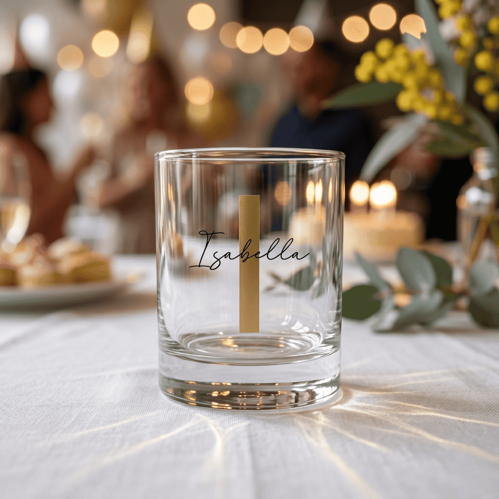 Modern Elegance Personalised Vinyl 65ml Shot Glass - Make It Personal Gift Co