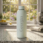 Personalised 500ml Matte Stainless Steel Engraved Name Water Bottle - Make It Personal Gift Co