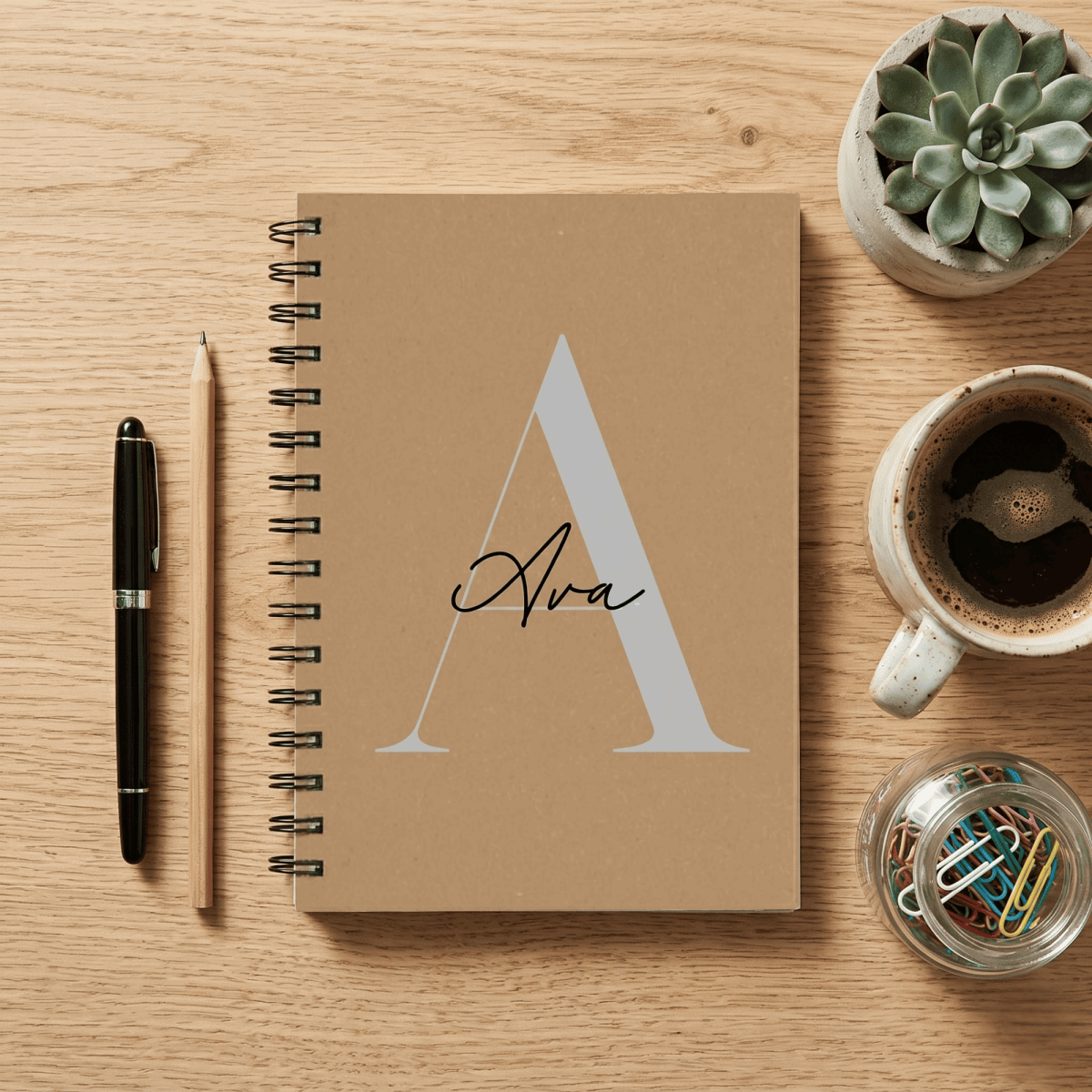 Personalised A5 Spiral Notebook Bespoke Heirloom Edition - Make It Personal Gift Co