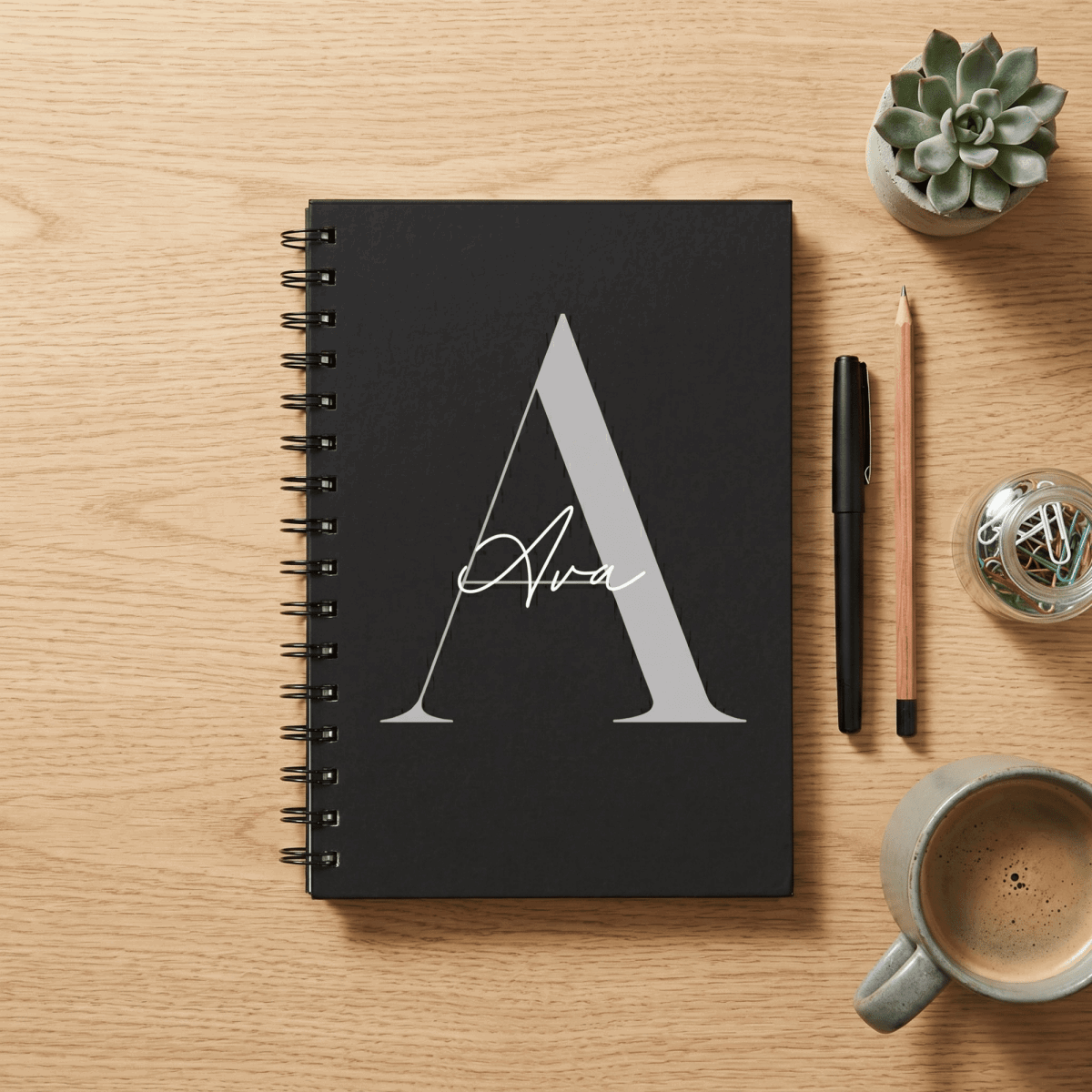 Personalised A5 Spiral Notebook Bespoke Heirloom Edition - Make It Personal Gift Co