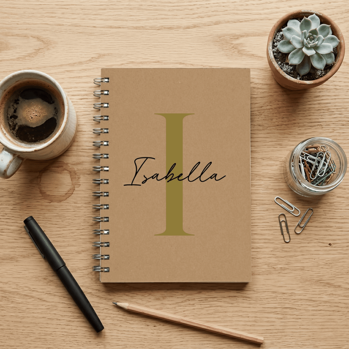 Personalised A5 Spiral Notebook Bespoke Heirloom Edition - Make It Personal Gift Co