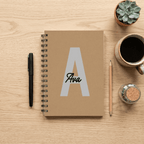 Personalised A5 Spiral Notebook Bold Contemporary Edition - Make It Personal Gift Co