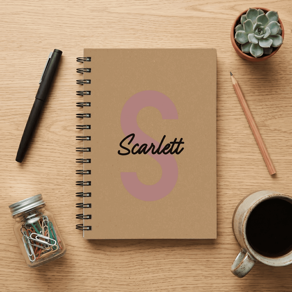 Personalised A5 Spiral Notebook Bold Contemporary Edition - Make It Personal Gift Co