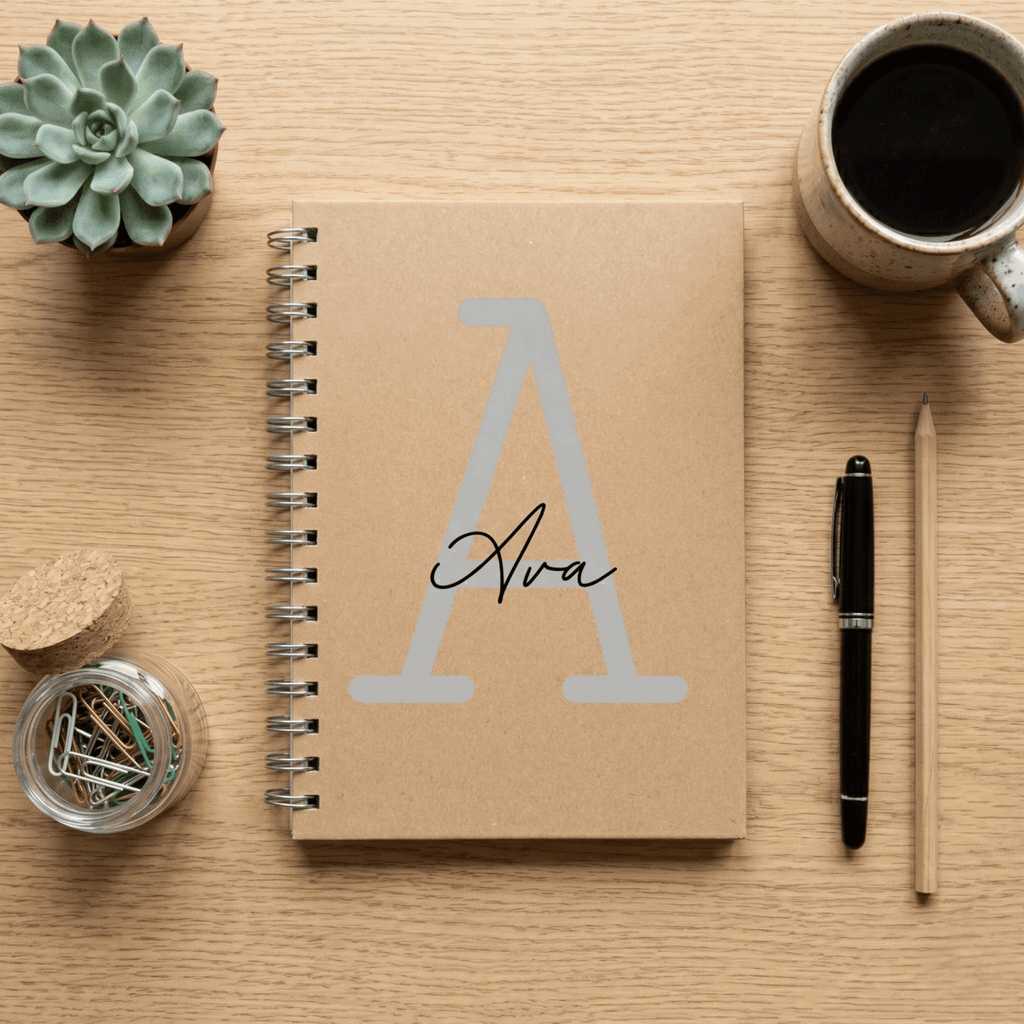 Personalised A5 Spiral Notebook Timeless Classic Edition - Make It Personal Gift Co