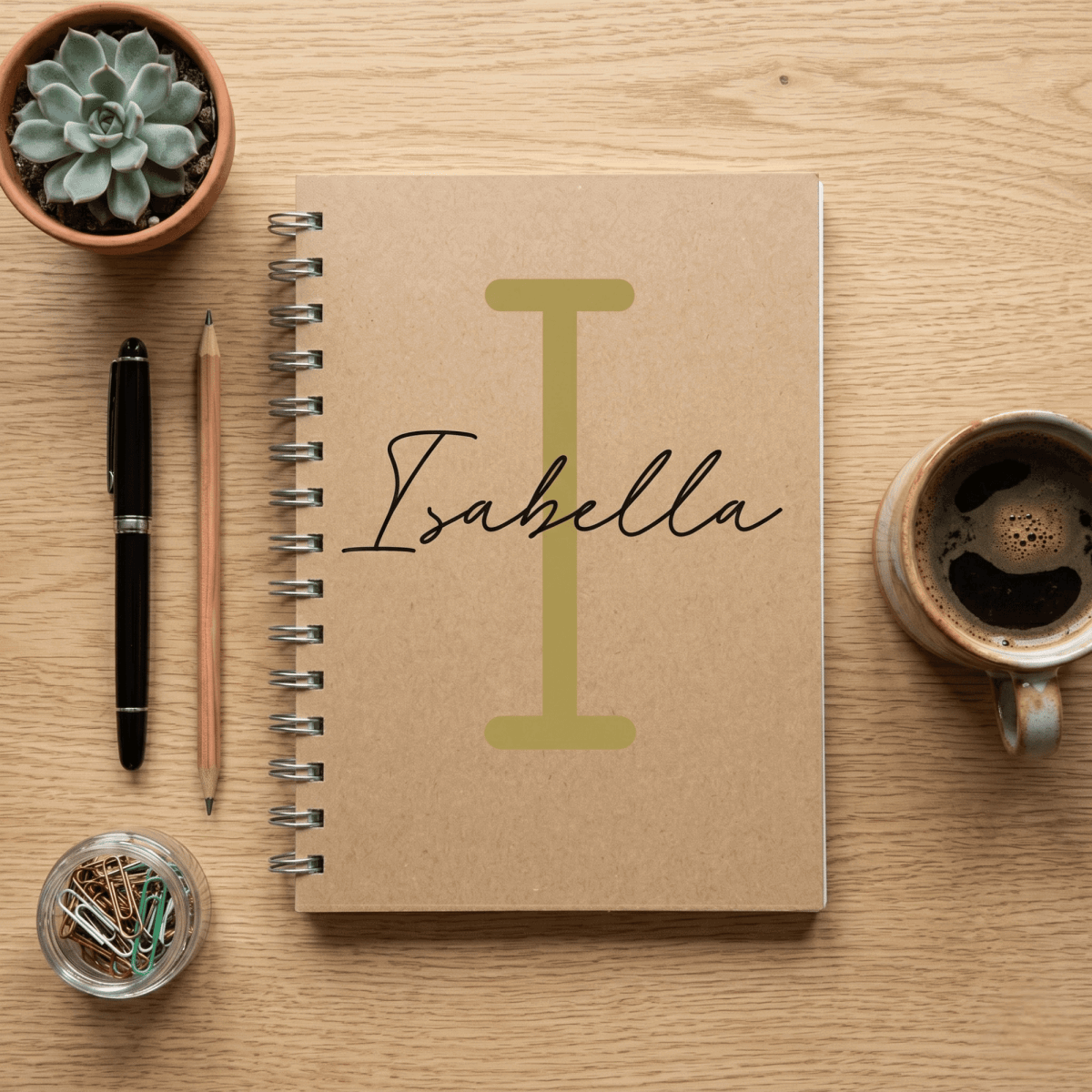 Personalised A5 Spiral Notebook Timeless Classic Edition - Make It Personal Gift Co