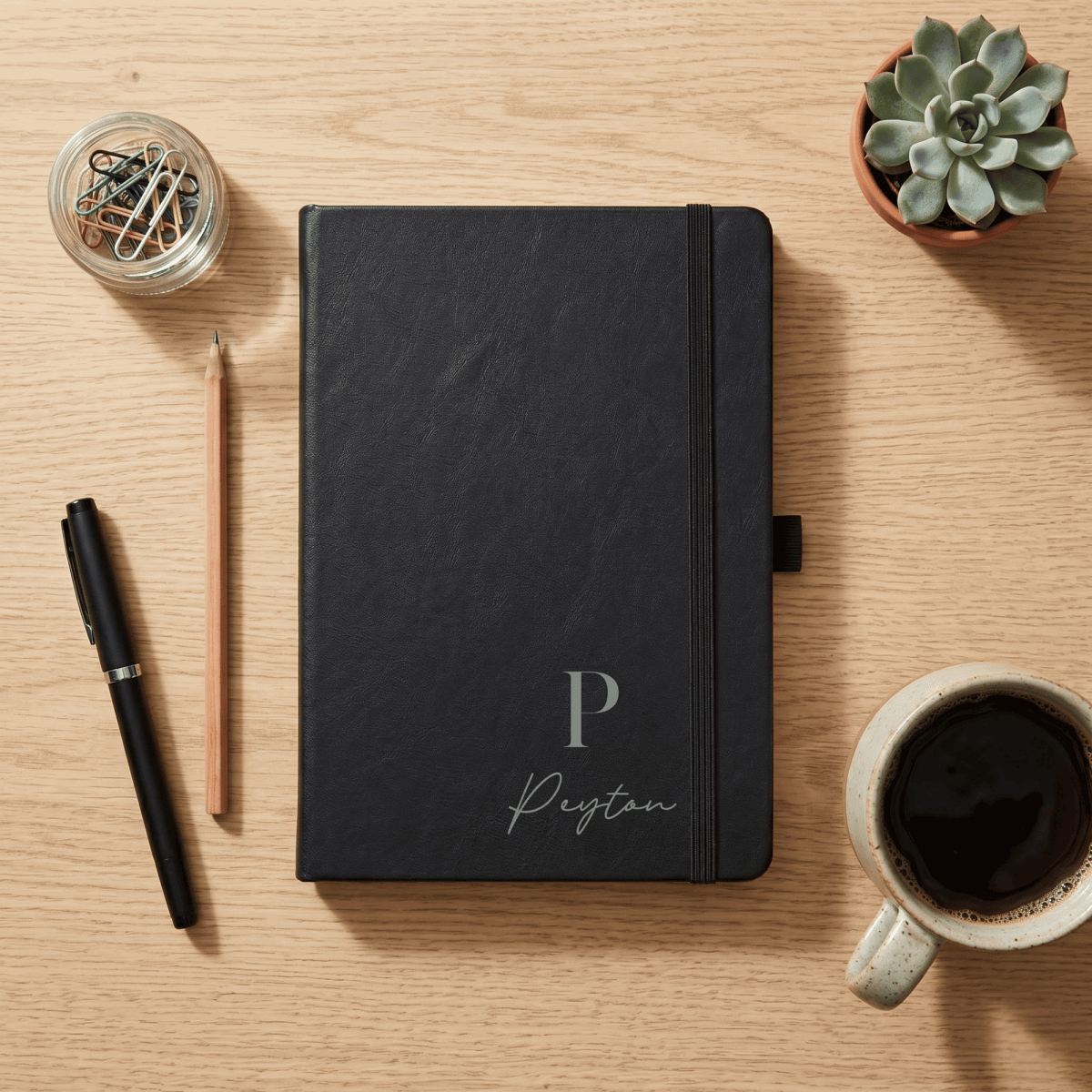 Personalised A5 Vegan Leather Journal Bespoke Heirloom Edition - Make It Personal Gift Co