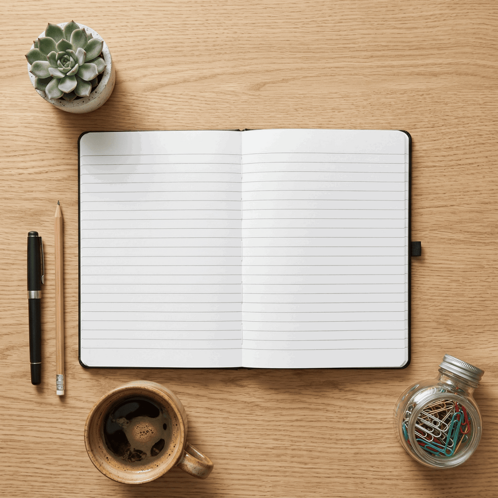 Personalised A5 Vegan Leather Journal Modern Elegance Edition - Make It Personal Gift Co