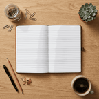 Personalised A5 Vegan Leather Journal Modern Elegance Edition - Make It Personal Gift Co