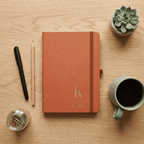 Personalised A5 Vegan Leather Journal Modern Elegance Edition - Make It Personal Gift Co