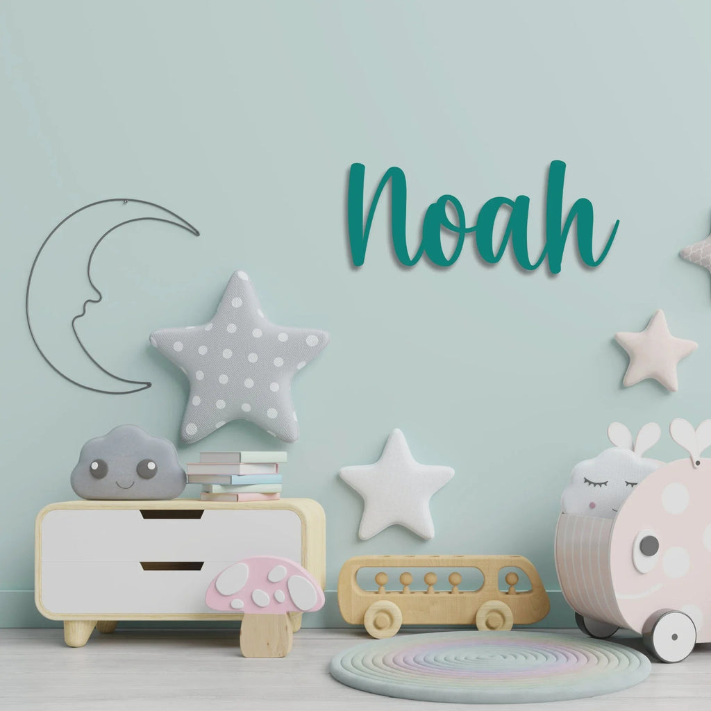 Personalised Acrylic Kids Name Sign – Custom Nursery Wall Plaque - Make It Personal Gift Co
