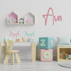 Personalised Acrylic Kids Name Sign – Custom Nursery Wall Plaque - Make It Personal Gift Co