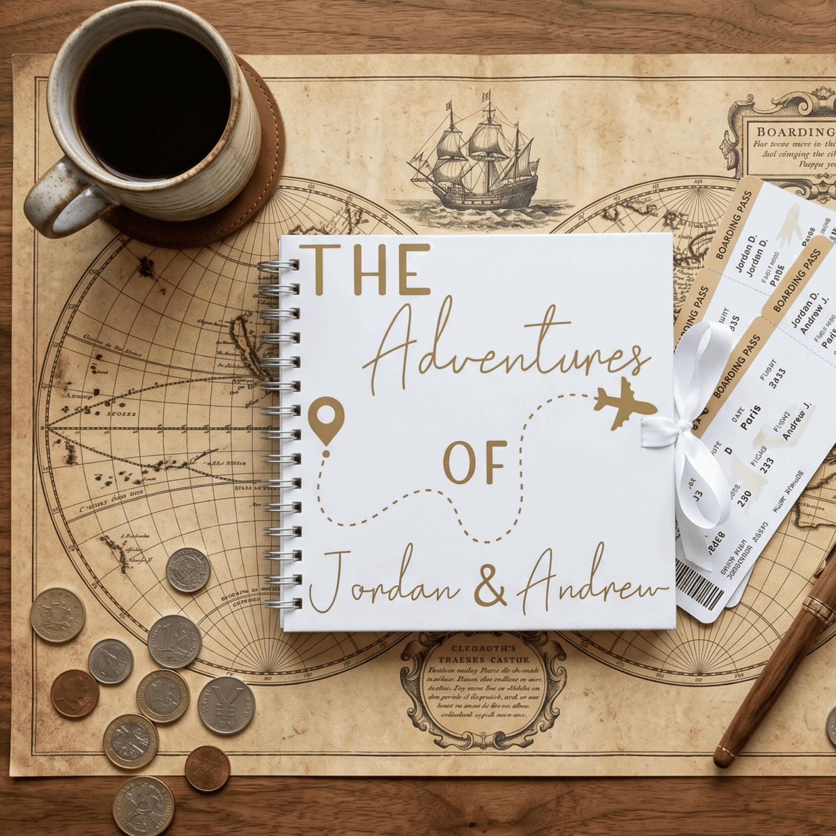 Personalised Aeroplane Travel Journal - Make It Personal Gift Co