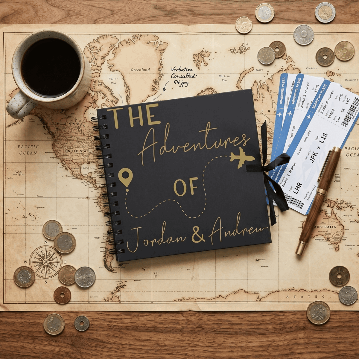 Personalised Aeroplane Travel Journal - Make It Personal Gift Co