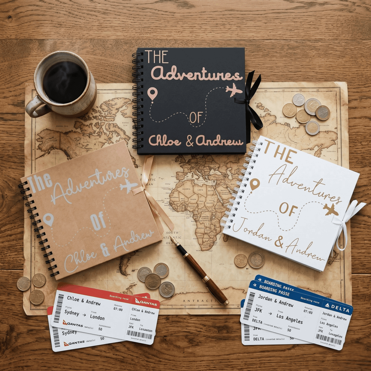 Personalised Aeroplane Travel Journal - Make It Personal Gift Co