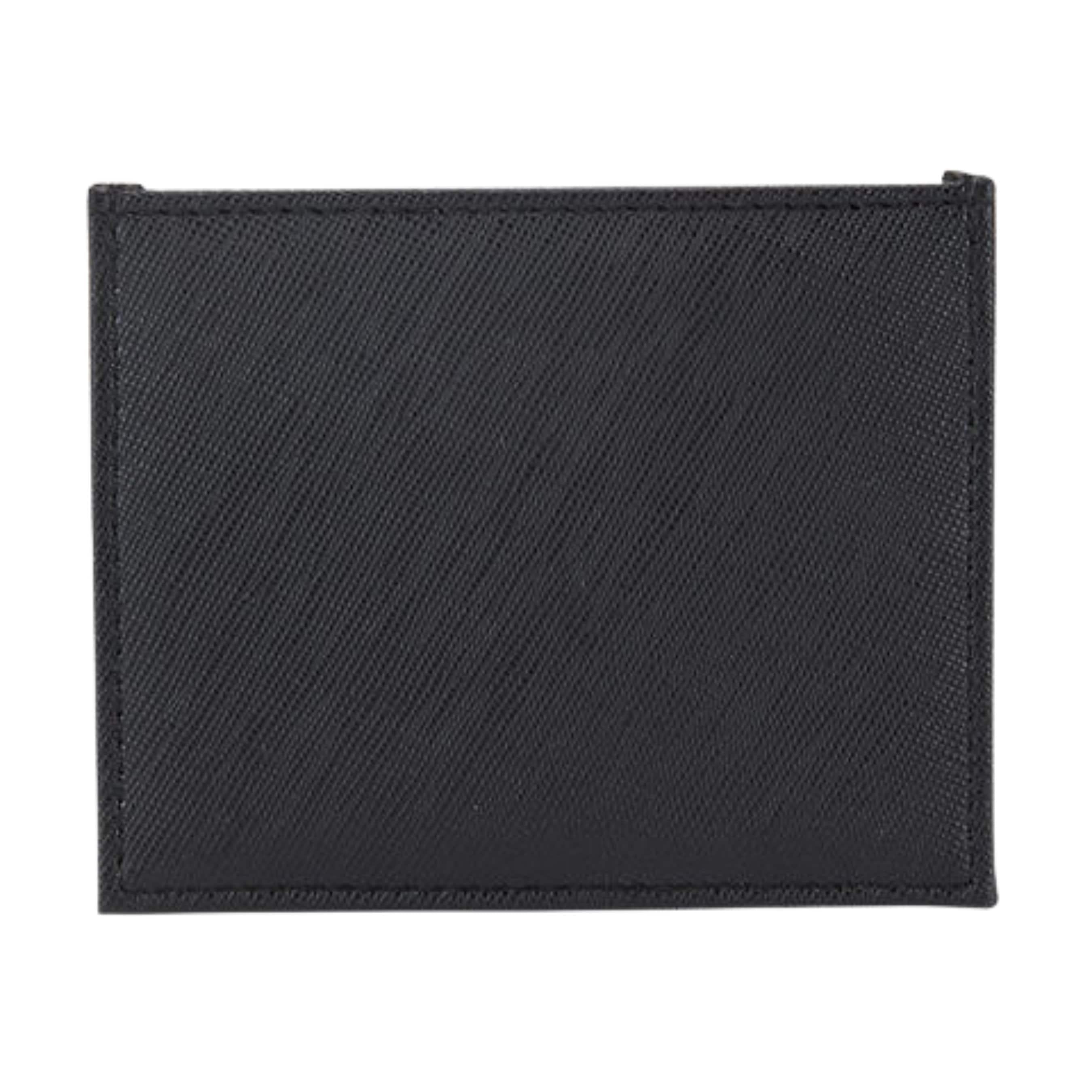 Personalised Black Vegan Leather Card Wallet - Make It Personal Gift Co