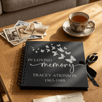 Personalised Butterfly Memorial Guestbook - Make It Personal Gift Co
