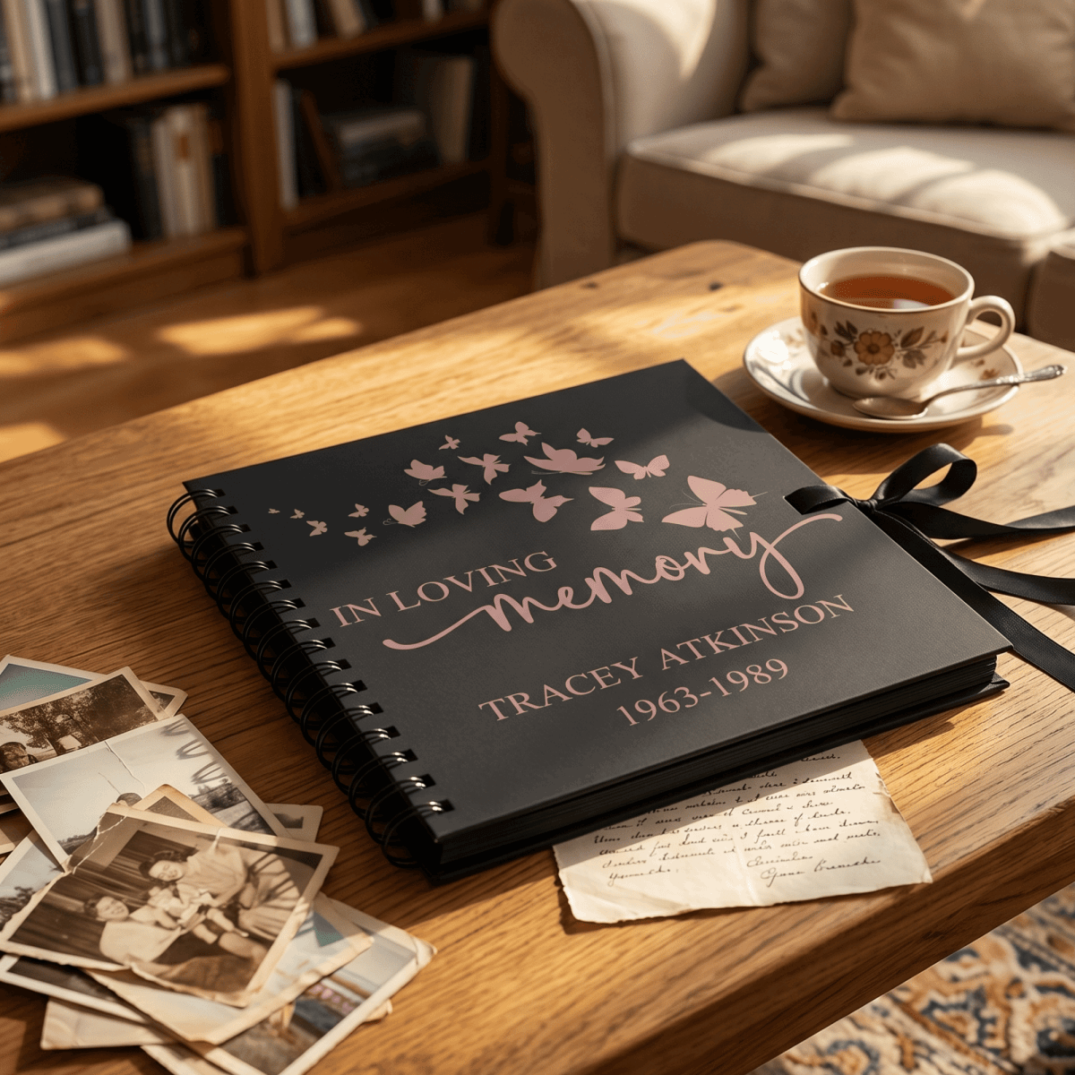 Personalised Butterfly Memorial Guestbook - Make It Personal Gift Co