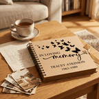 Personalised Butterfly Memorial Guestbook - Make It Personal Gift Co