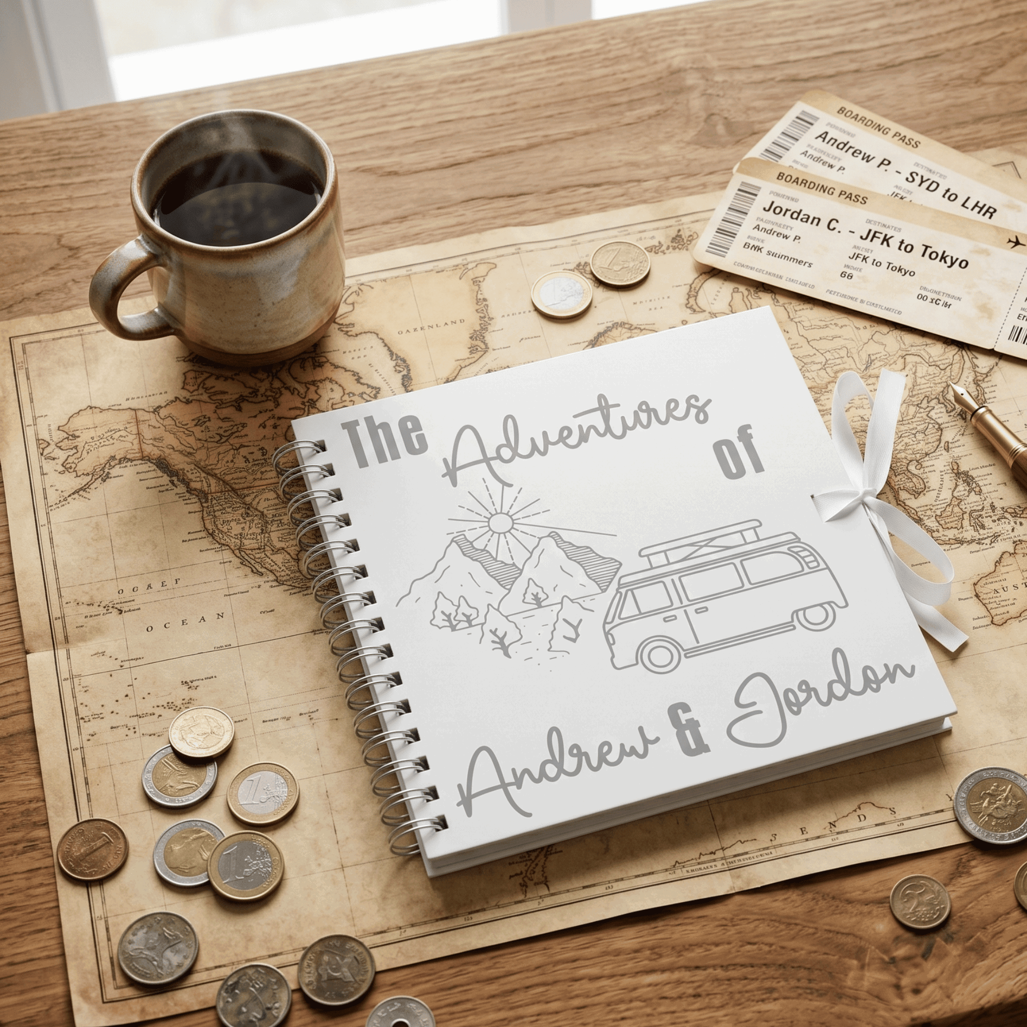 Personalised Campervan Travel Journal - Make It Personal Gift Co