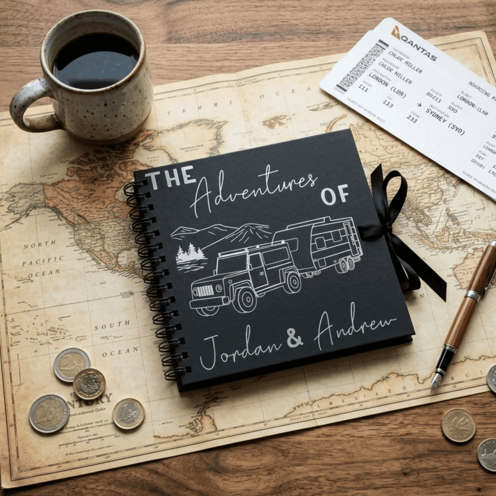 Personalised Caravan Travel Journal - Make It Personal Gift Co